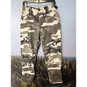 Propper Pants Mens Small Regular White Camo Combat Trousers Cargos Utility Y2k